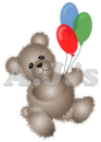 Teddy Bear w/ Balloons