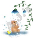 Flower Shower Teddy Bear